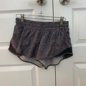 Lululemon hotty hot shorts in heather grey
